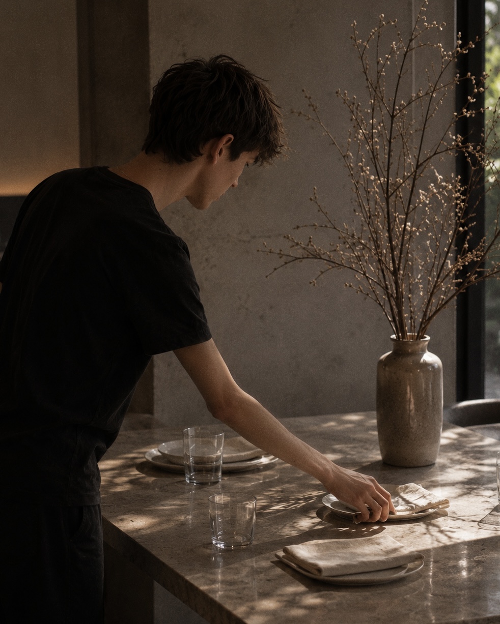A set table — the kind of considered detail Preference is built around